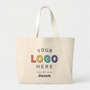 Make It Yours Custom Company Logo Large Tote Bag