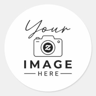 Make It Yours Custom Photo Classic Round Sticker