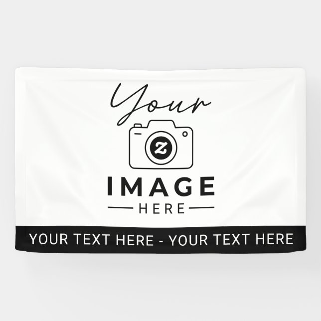 Make It Yours With Favourite Photo and Text Banner (Horizontal)