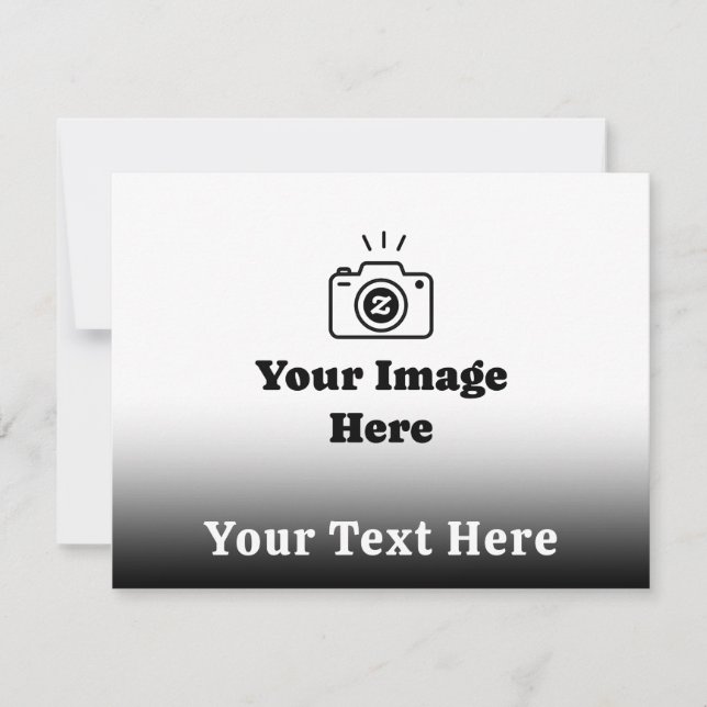Make It Yours With Favourite Photo and Text Card (Front)
