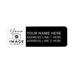 Make It Yours With Favourite Photo and Text Return Address Label