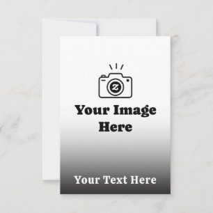 Make It Yours With Favourite Photo and Text RSVP Card