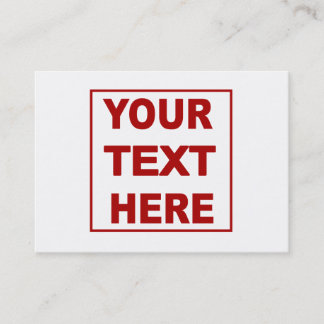 Make It Yourself Custom Business Cards