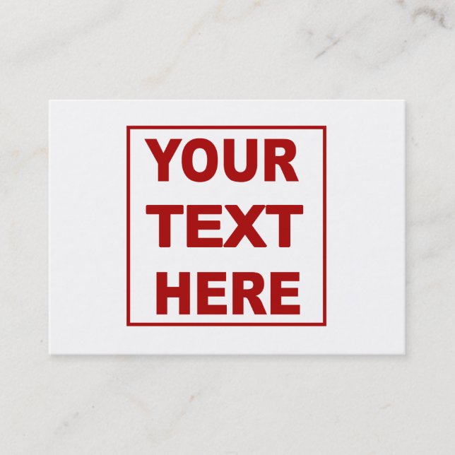 Make It Yourself Custom Business Cards (Front)