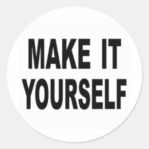 Make It Yourself Custom Classic Round Sticker