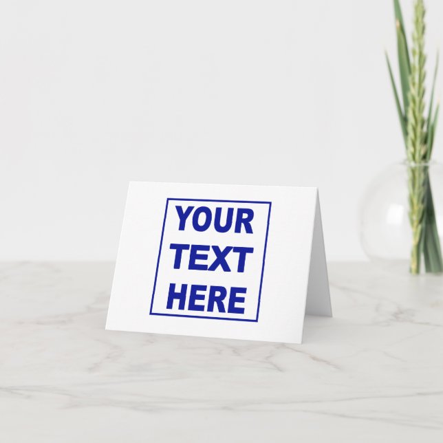 Make It Yourself Custom Note Card (Front)