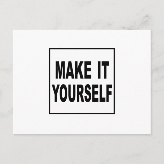 Make It Yourself Custom Postcards (Front)