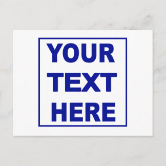 Make It Yourself Custom Postcards