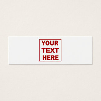 Make It Yourself Custom Skinny Profile Card