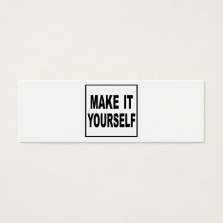 Make It Yourself Custom Skinny Profile Card