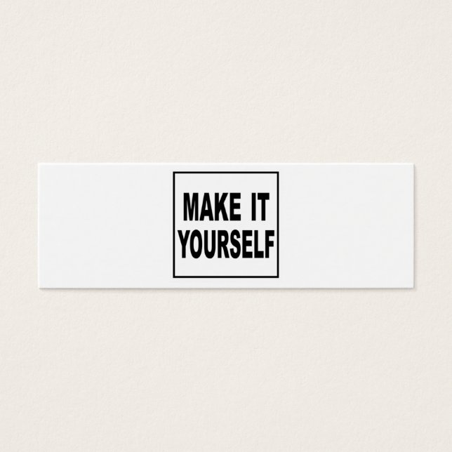 Make It Yourself Custom Skinny Profile Card (Front)