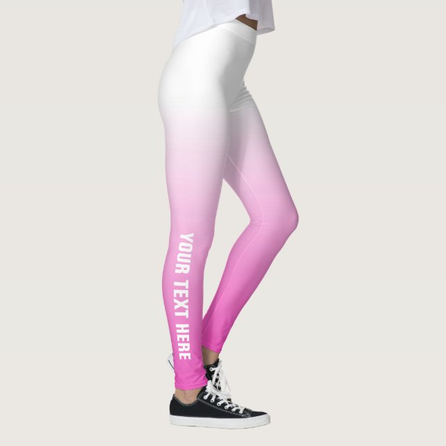 Make It Yourself Customisation Modern Elegant Pink Leggings (Right)