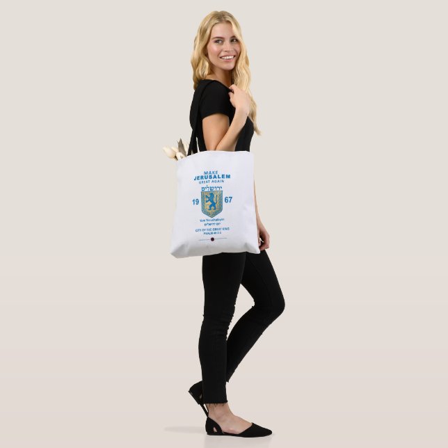 Make Jerusalem Great Again Tote Bag (On Model)