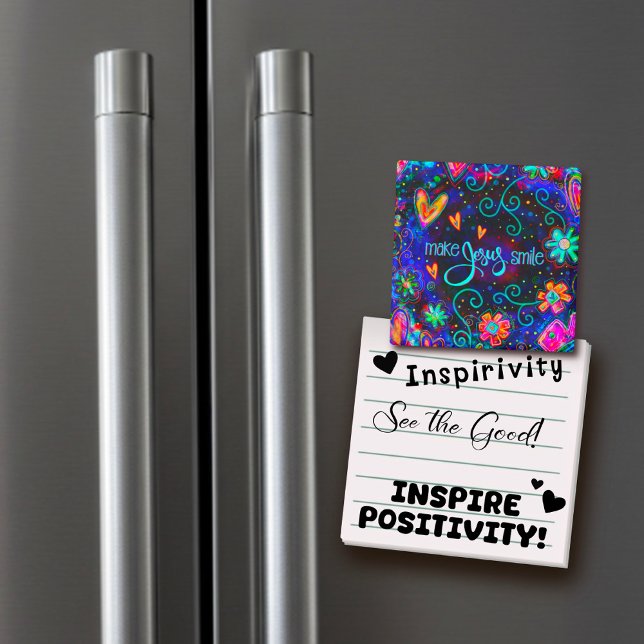 Make Jesus Smile Fun Inspirivity Encouragement Magnet (Creator Uploaded)