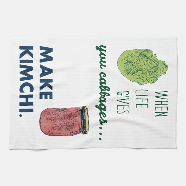 Make Kimchi! Tea Towel (Horizontal)