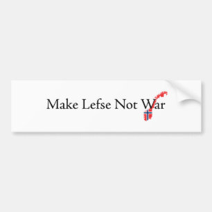 Make-Lefse-Not-War Bumper Sticker