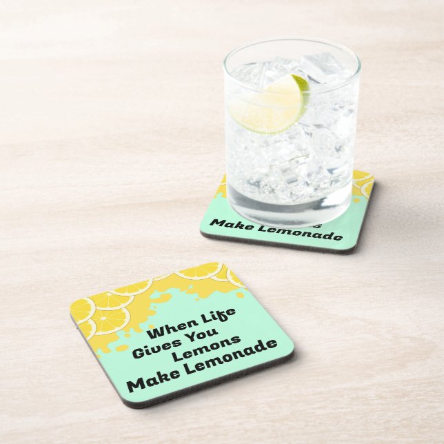 Make Lemonade Beverage Coaster (Right Side)