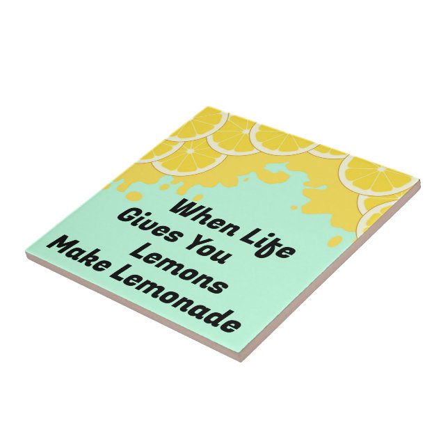 Make Lemonade Ceramic Tile (Side)