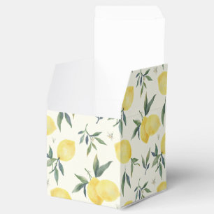Make Lemonade (Ivory) Lemon Pattern – Favour Box