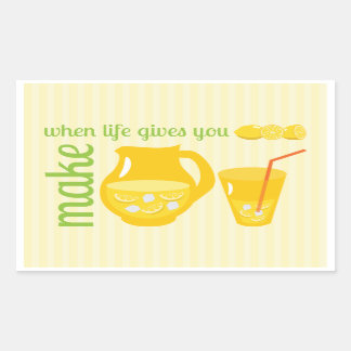 Make Lemonade Rectangular Sticker