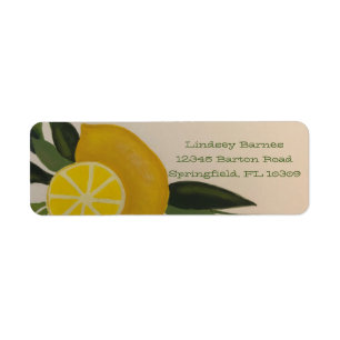 Make Lemonade Return Address Label