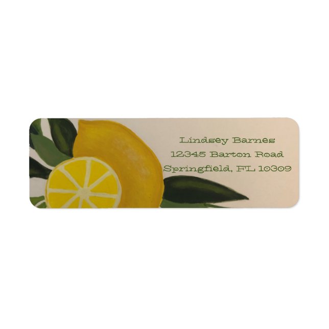 Make Lemonade Return Address Label (Front)