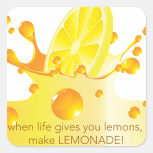 Make Lemonade Square Sticker