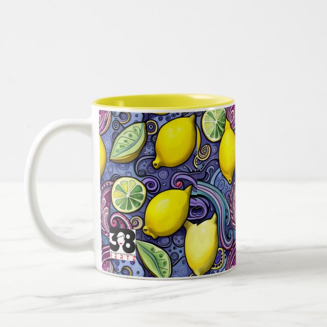 Make Lemonade Two-Tone Coffee Mug (Left)