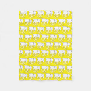 Make Lemonade Yellow Lemon Ade Pitcher Citrus Fleece Blanket