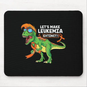 Make Leukaemia Extinct Orange Ribbon Leukaemia Awa Mouse Pad