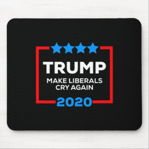Make Liberals Cry Again Funny Pro Trump 4th Of Jul Mouse Pad
