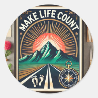 Make Life Count Classic Round Sticker