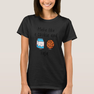 Make Like A Cookie And Kaja Cute Korean Language T-Shirt