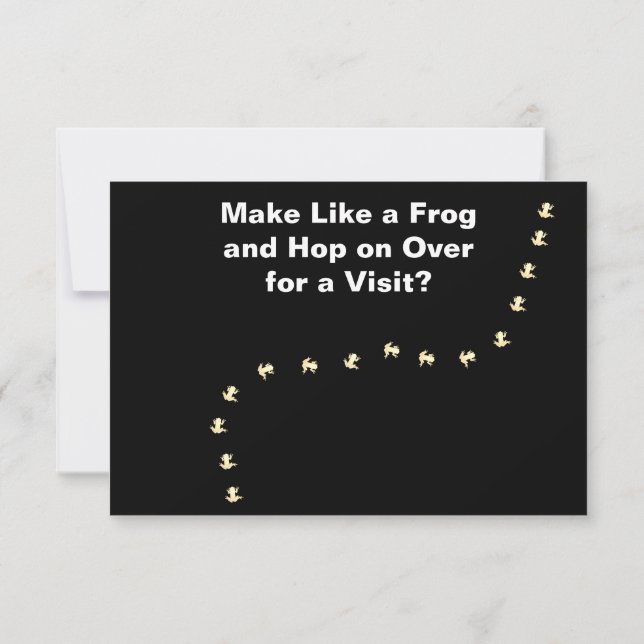 Make Like a Frog Card (Back)