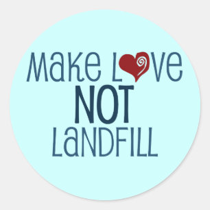 Make Love Classic Round Sticker