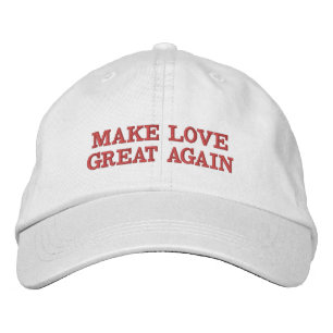 Make Love Great Again - White Embroidered Hat