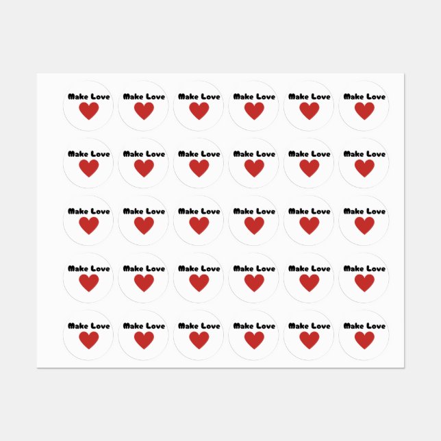 Make Love Hearts 2024 (Sheet)
