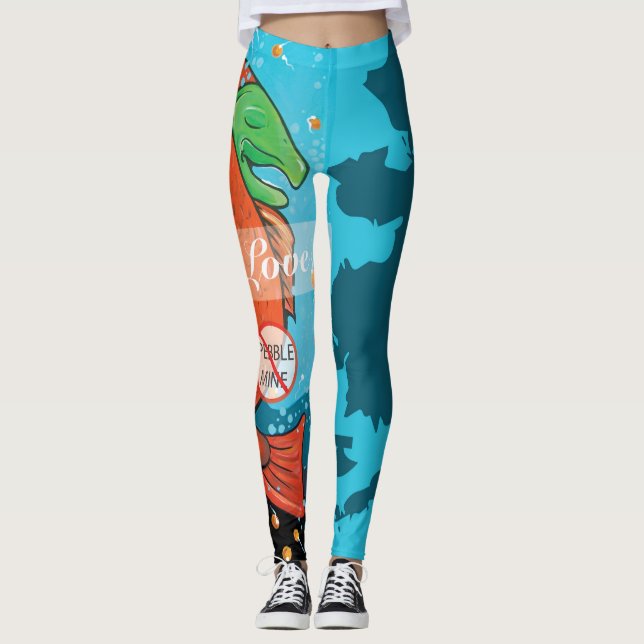 Make Love, No Pebble Mine Leggings (Front)