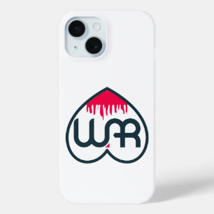 Make Love Not War Abstract Heart Graphic iPhone 15 Case