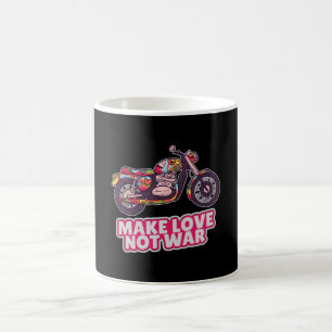 Make love not war coffee mug