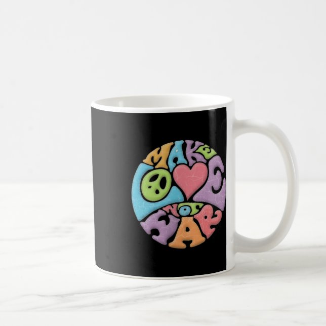 Make Love Not War  Coffee Mug (Right)