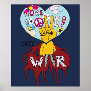 Make Love Not War Poster