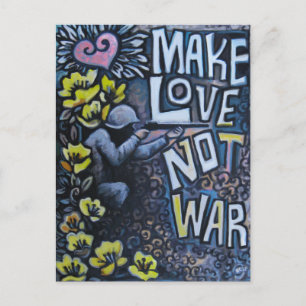 Make Love, Not War: Propaganda Postcard