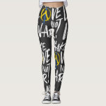 Make Love Not War Support Ukraine Leggings<br><div class="desc">Make Love Not War show your support and love for Ukraine. The Peace logo design in the colours of the Ukrainian flag is perfect for people who stand with Ukraine. This design also fits in time for Earth Day, celebrated on April 22.</div>