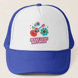 Make love not war trucker hat