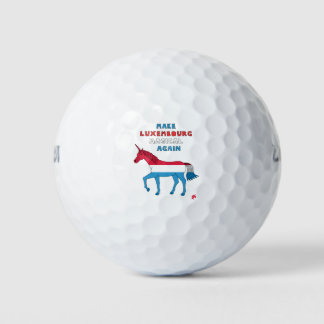 Make Luxembourg Magical Again Unicorn Golf Balls