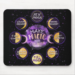 Make Magic With The Moon Lunar Cycles Phases Mouse Pad