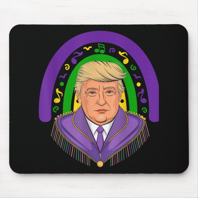 Make Mardi Gras Great Again Fun Mardi Gras Men Wom Mouse Pad (Front)