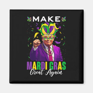 Make Mardi Gras Great Again Trump And Jester Hat F Magnet
