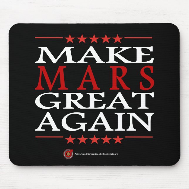 Make Mars Great Again Mouse Pad (Front)